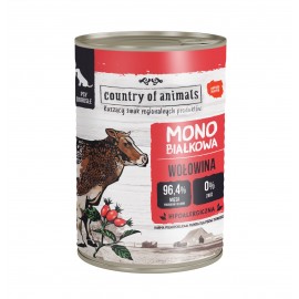 Country Of Animals 單一蛋白牛肉狗罐頭 400g x 12罐